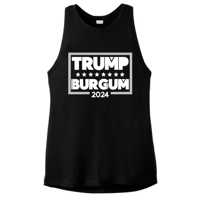 Doug Burgum And Donald Trump Election 2024 Cute Gift Ladies Tri-Blend Wicking Tank