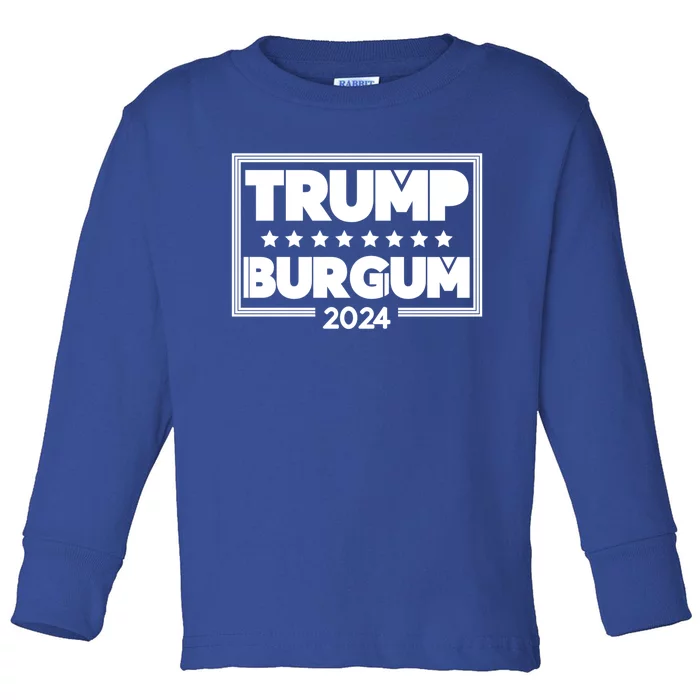 Doug Burgum And Donald Trump Election 2024 Cute Gift Toddler Long Sleeve Shirt