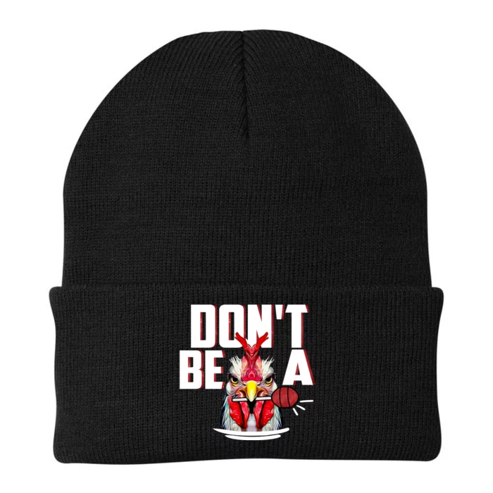 Dont Be A Cock Sucker Rooster Lollipop Funny Fathers Day Knit Cap Winter Beanie