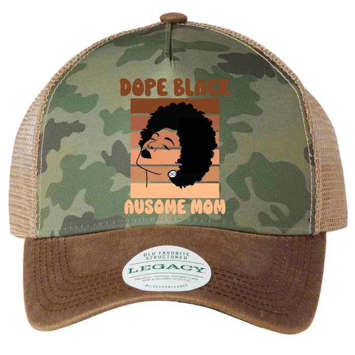 Dope Black Autism Mom Ausome Mom Afro Autistic Neurodiverse Gift Legacy Tie Dye Trucker Hat