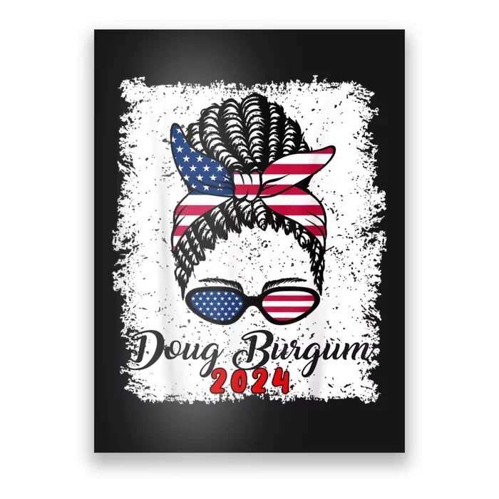 Doug Burgum American Flage 2024 Poster