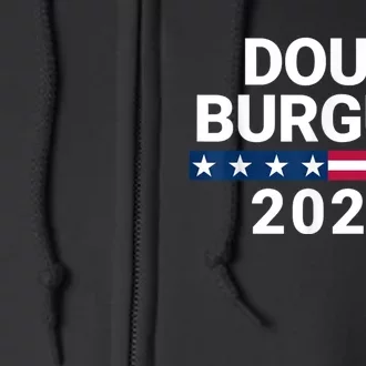 Doug Burgum American Flage 2024 Full Zip Hoodie