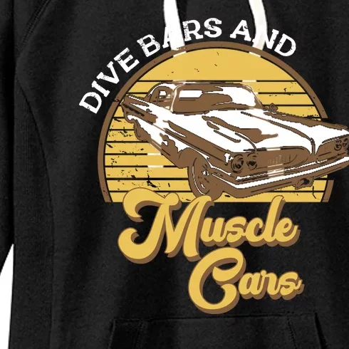 Drive Bars And Muscle Cars Women's Fleece Hoodie