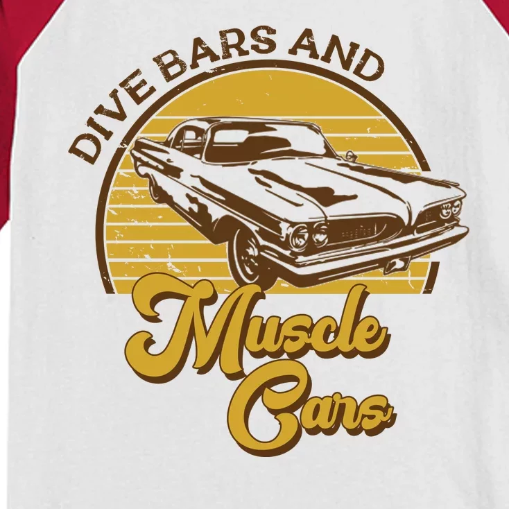 Drive Bars And Muscle Cars Kids Colorblock Raglan Jersey