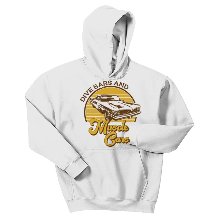 Drive Bars And Muscle Cars Kids Hoodie