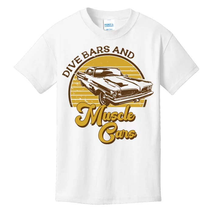 Drive Bars And Muscle Cars Kids T-Shirt