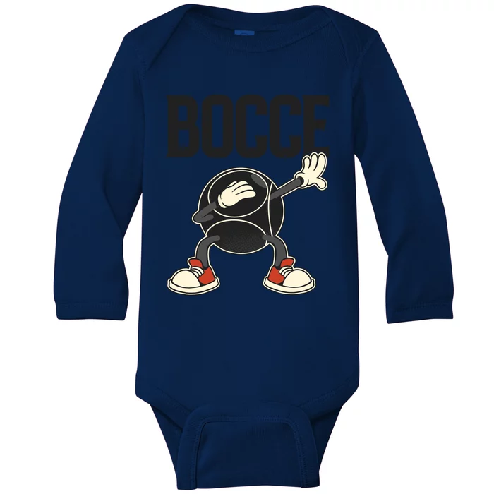 Dabbing Bocce Ball With Jack Bocci Dab Bocce Ball Gift Baby Long Sleeve Bodysuit