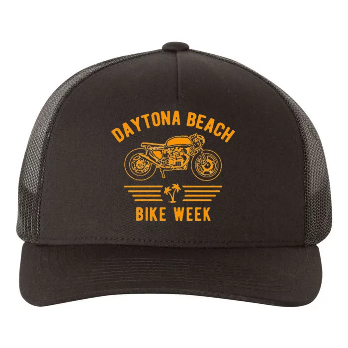 Daytona Beach Bike Week Retro Motorcycle Design Yupoong Adult 5-Panel Trucker Hat