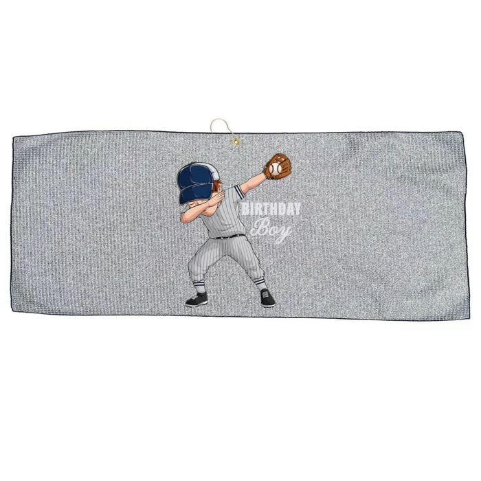 Dabbing Birthday Baseball Baseball Player Large Microfiber Waffle Golf Towel