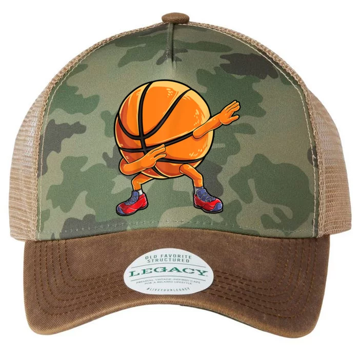 Dabbing Basketball Ball Funny Men Women Sports Player Legacy Tie Dye Trucker Hat