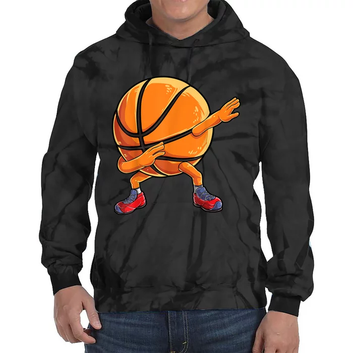 Dabbing Basketball Ball Funny Men Women Sports Player Tie Dye Hoodie