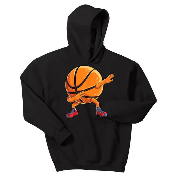 Dabbing Basketball Ball Funny Men Women Sports Player Kids Hoodie