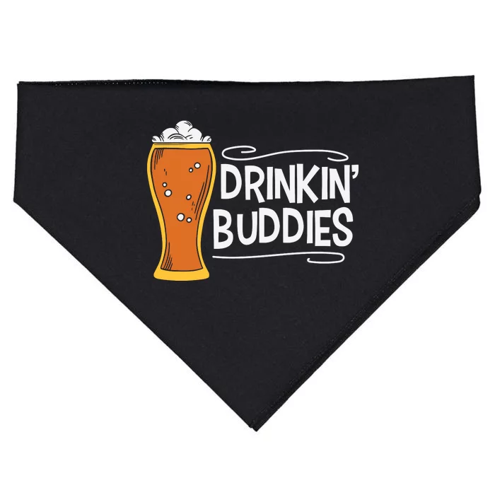 Drinkin Buddies Beer Funny Drinking St Patricks Day USA-Made Doggie Bandana