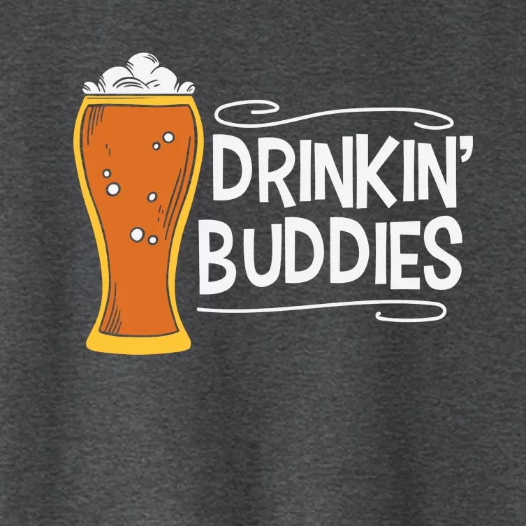 Drinkin Buddies Beer Funny Drinking St Patricks Day Women's Crop Top Tee