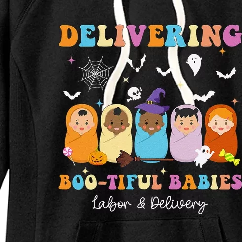 Delivering Bootiful Babies Halloween Labor & Delivery Nurse Women's Fleece Hoodie