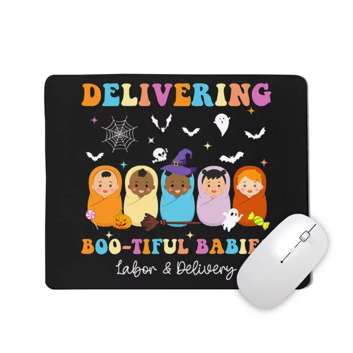 Delivering Bootiful Babies Halloween Labor & Delivery Nurse Mousepad