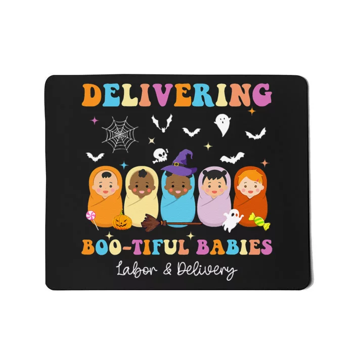 Delivering Bootiful Babies Halloween Labor & Delivery Nurse Mousepad