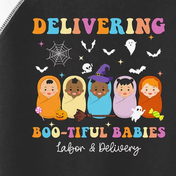 Delivering Bootiful Babies Halloween Labor & Delivery Nurse Toddler Fine Jersey T-Shirt