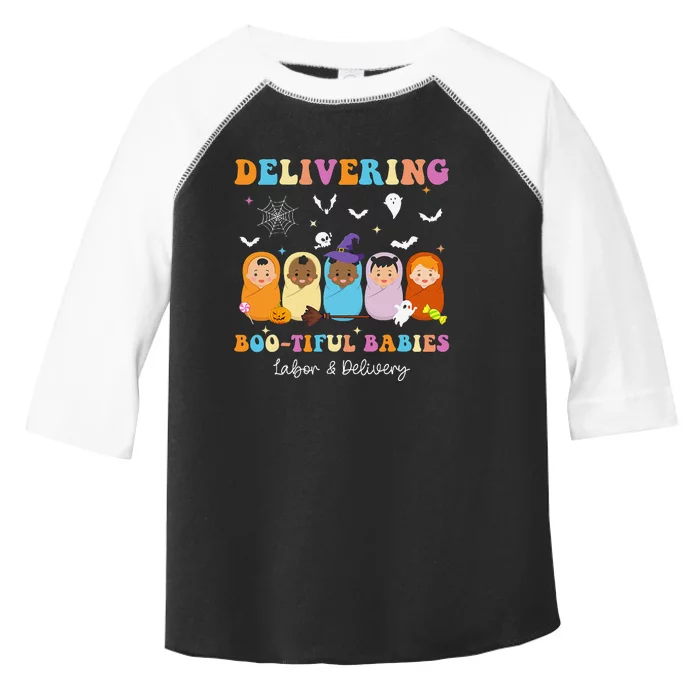 Delivering Bootiful Babies Halloween Labor & Delivery Nurse Toddler Fine Jersey T-Shirt