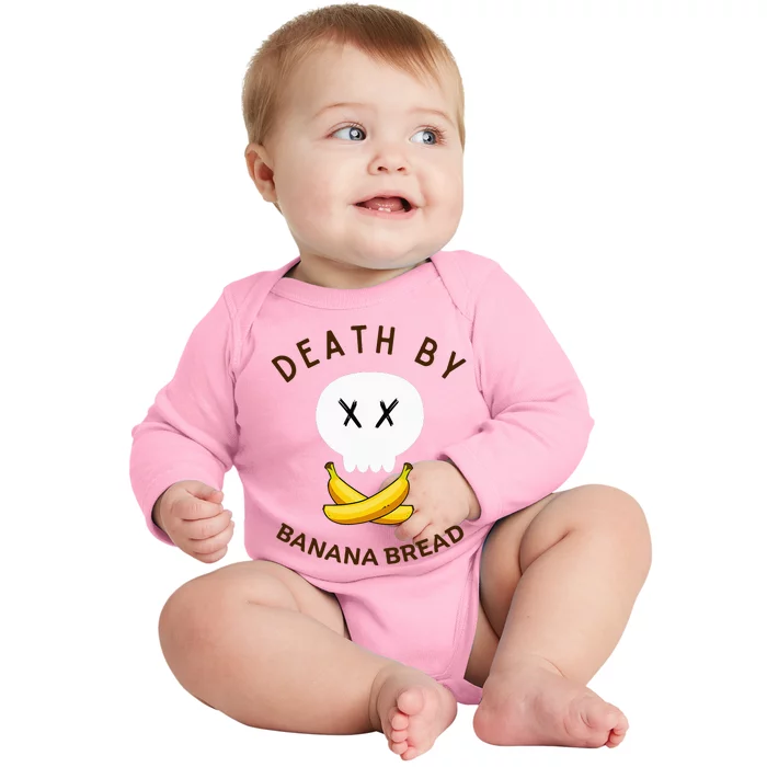 Death By Banana Bread Baby Long Sleeve Bodysuit