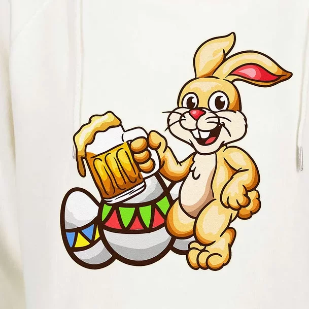 Drunk Bunny Beer Egg Mug Funny Easter Bunny Gift Womens Funnel Neck Pullover Hood