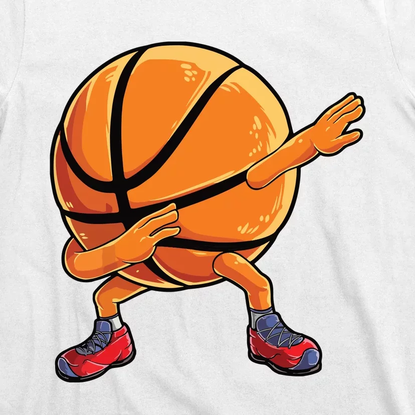 Dabbing Basketball Ball Funny Men Women Sports Player T-Shirt