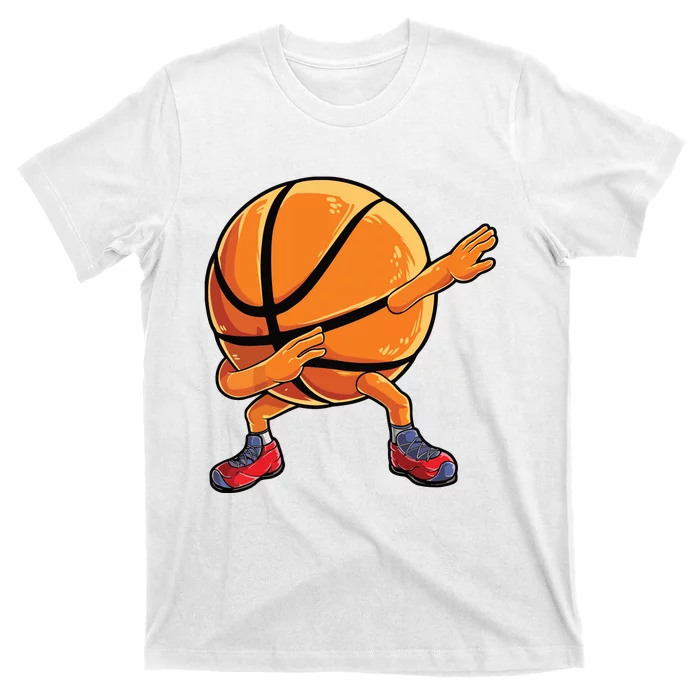 Dabbing Basketball Ball Funny Men Women Sports Player T-Shirt