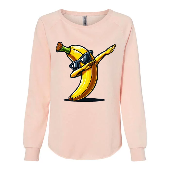 Dabbing Banana Boy Banana Womens California Wash Sweatshirt