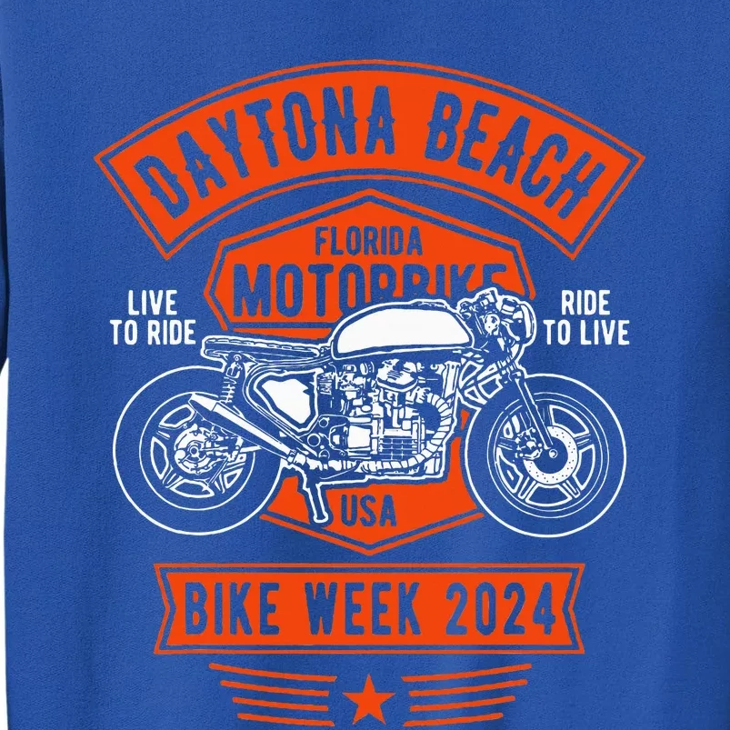 Daytona Beach Bike Week 2024 Tall Sweatshirt