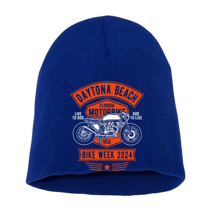 Daytona Beach Bike Week 2024 Short Acrylic Beanie