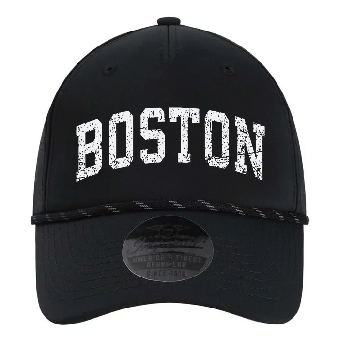 Distressed Boston Basic Vintage College Style Performance The Dyno Cap