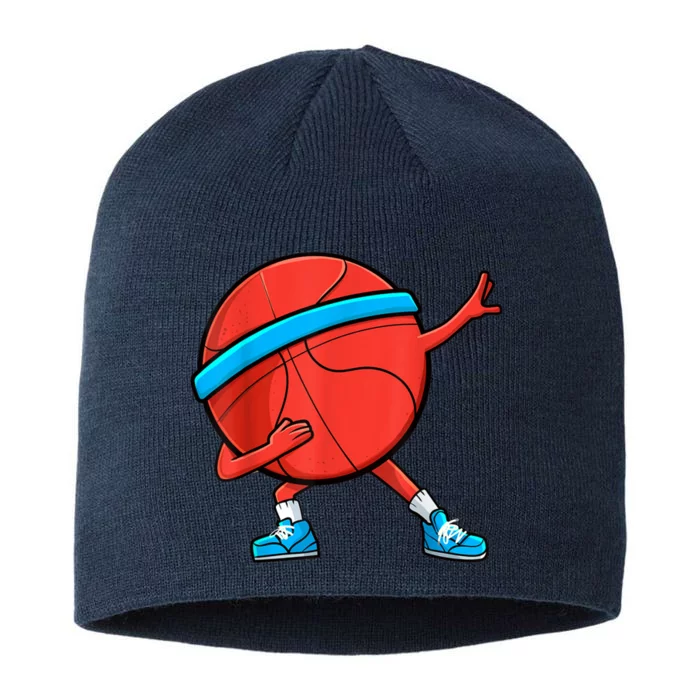 Dabbing Basketball Ball Funny Sports Player 8 1/2in Sustainable Knit Beanie