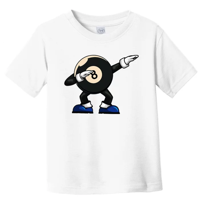 Dabbing Billiard Ball Pool Player Snooker Toddler T-Shirt