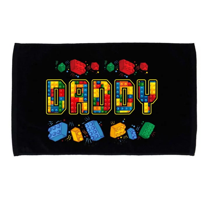 Daddy Brick Builder Funny Blocks Master Builder Dad Microfiber Hand Towel