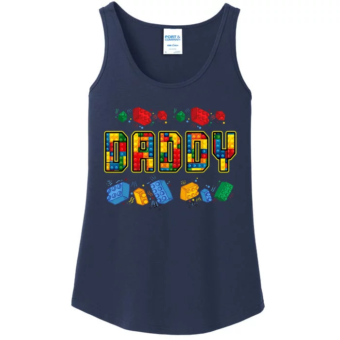 Daddy Brick Builder Funny Blocks Master Builder Dad Ladies Essential Tank