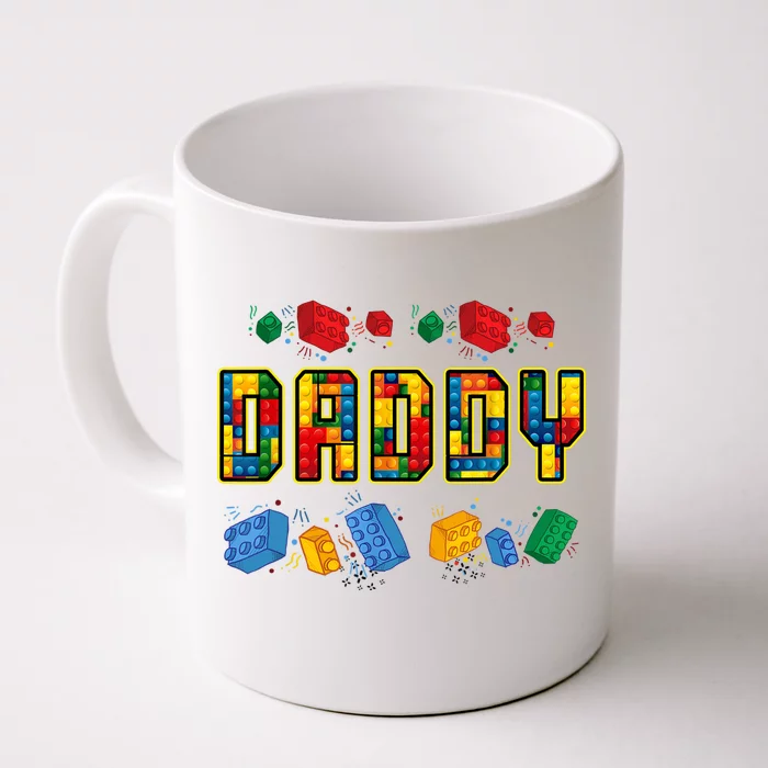 Daddy Brick Builder Funny Blocks Master Builder Dad Front & Back Coffee Mug