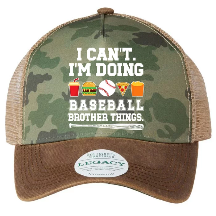 Doing Baseball Brother Things Baseball PlayerS Brother Gift Legacy Tie Dye Trucker Hat