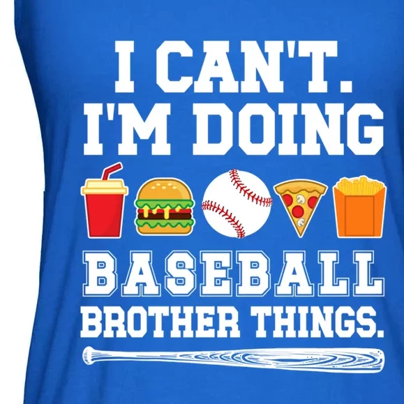 Doing Baseball Brother Things Baseball PlayerS Brother Gift Ladies Essential Flowy Tank