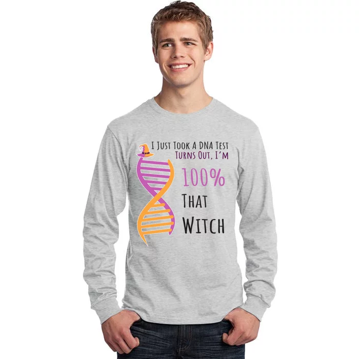 Dna Biology Biologists Funny Gift Im 100 % That Witch Meaningful Gift Tall Long Sleeve T-Shirt