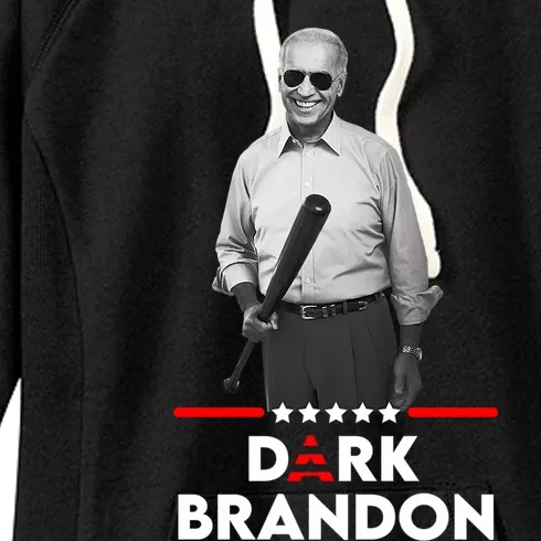 Dark Brandon Brandon Joe Biden Dark Meme Pro Biden Meaningful Gift Women's Fleece Hoodie