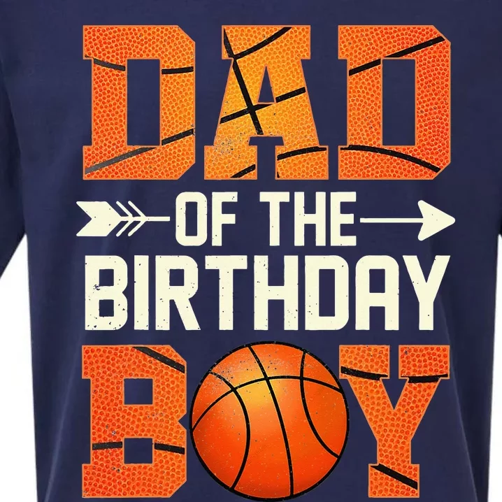 Dad basketball birthday Family Baller b-day Party Sueded Cloud Jersey T-Shirt