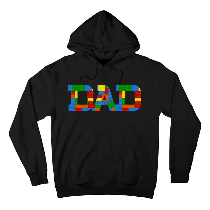 Dad Brick Builder Funny Blocks Master Builder Awesome Cute Tall Hoodie