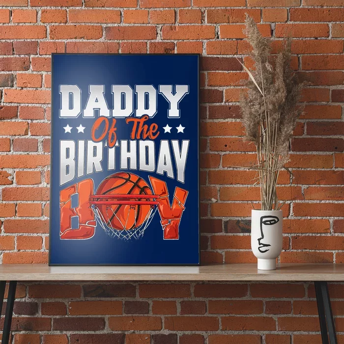 Daddy Basketball Birthday Boy Family Baller Bday Party Poster