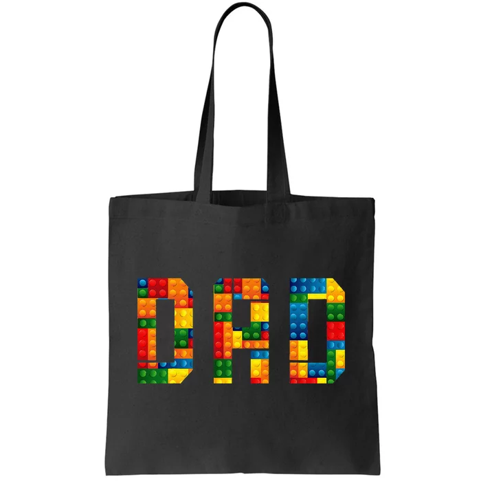 Dad Brick Builder Funny Blocks Master Builder Tote Bag