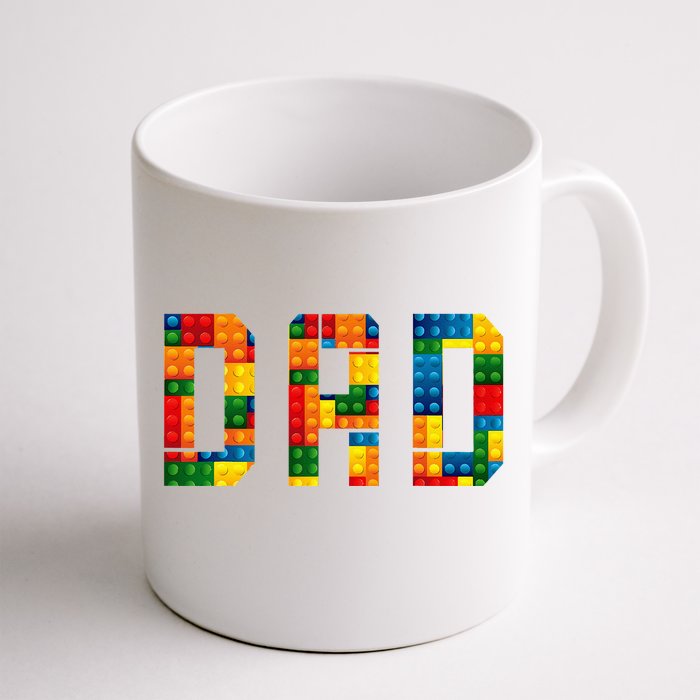 Dad Brick Builder Funny Blocks Master Builder Front & Back Coffee Mug