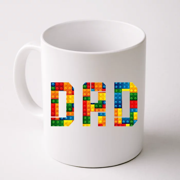 Dad Brick Builder Funny Blocks Master Builder Front & Back Coffee Mug