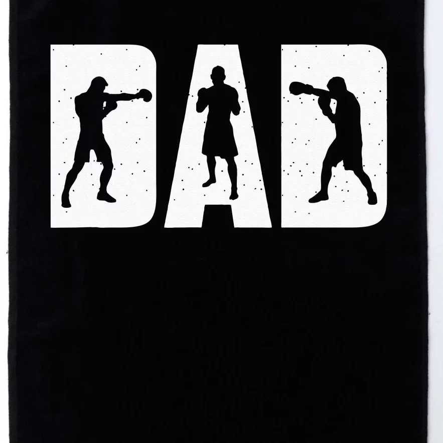 Dad Boxer Boxing Boxing Gloves Boxing Boxing Fan Boxer Platinum Collection Golf Towel