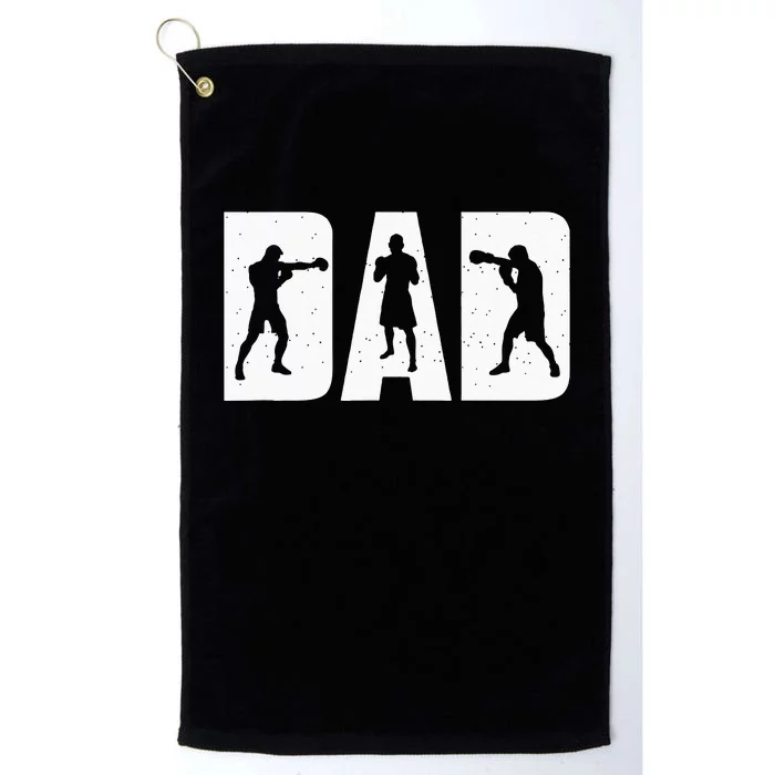 Dad Boxer Boxing Boxing Gloves Boxing Boxing Fan Boxer Platinum Collection Golf Towel