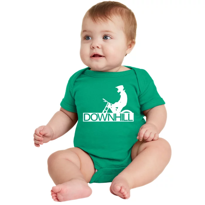 Downhill Bike Bicycle Downhill Baby Bodysuit