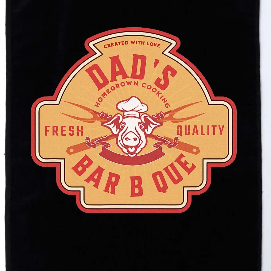 Dad's Bar B Que Griller Design Platinum Collection Golf Towel